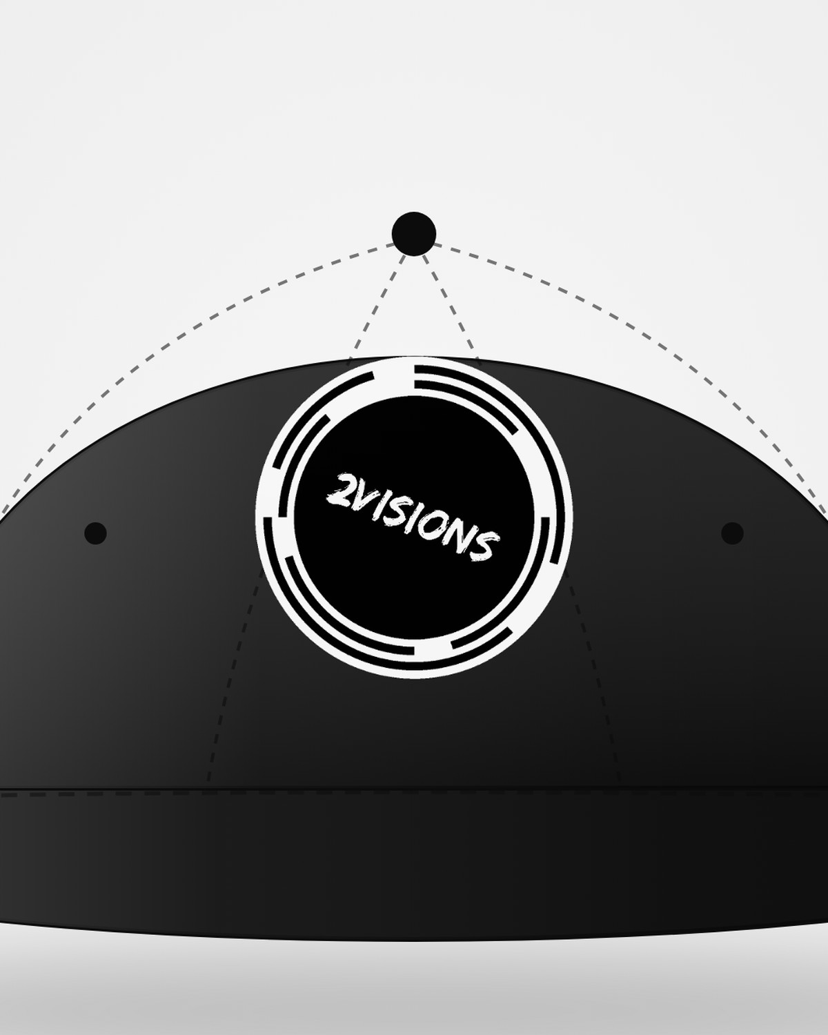 Jockey Snapback · Negro (detalle)
