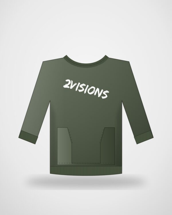Crewneck Wordmark · Verde militar