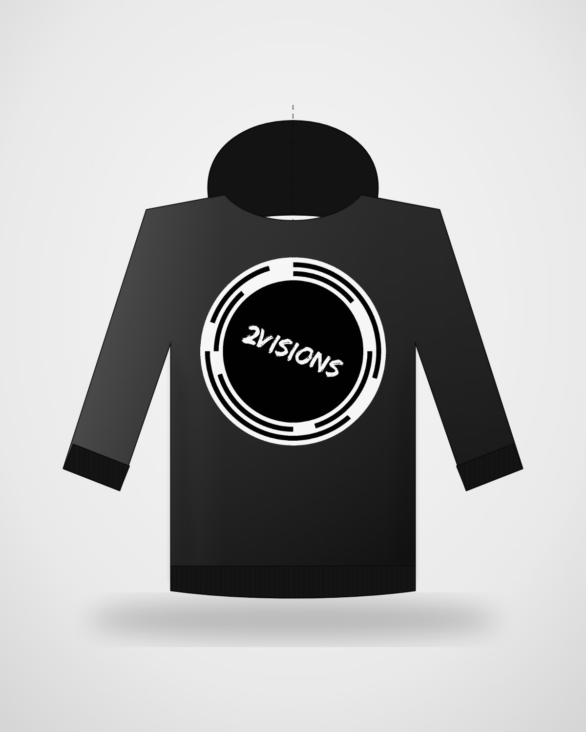 Hoodie Logo · Negro (detalle)