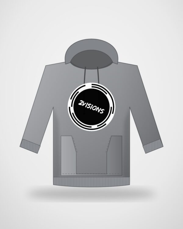 Hoodie Big Print · Gris