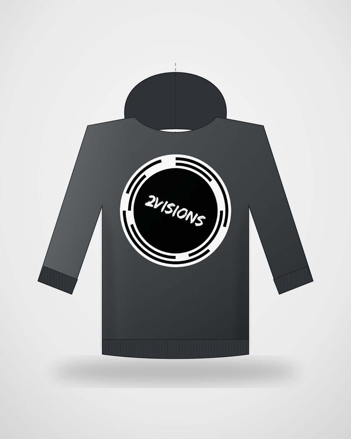 Hoodie Oversize · Charcoal (detalle)