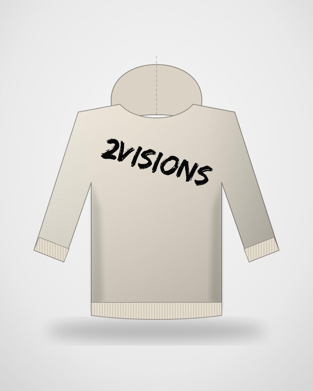 Hoodie Logo · Hueso (detalle)